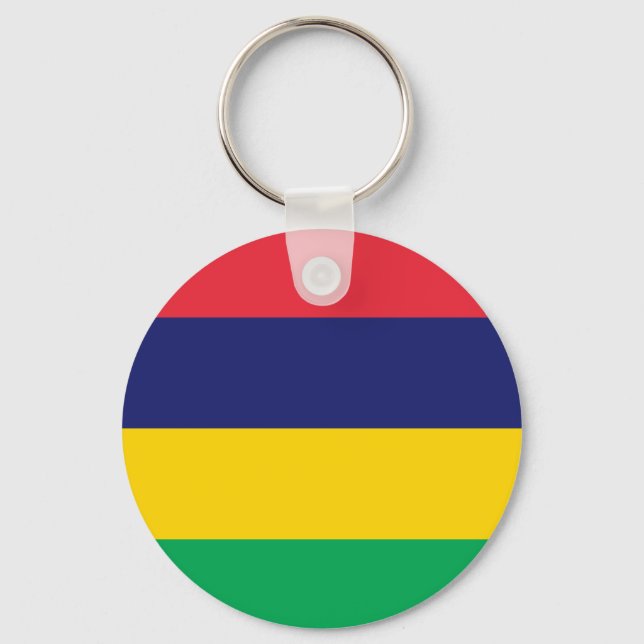 Mauritius Flag Key Ring (Front)