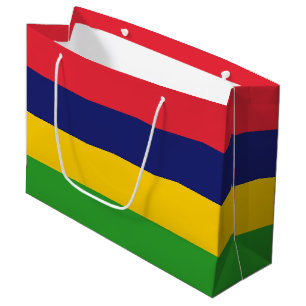 Mauritius flag large gift bag