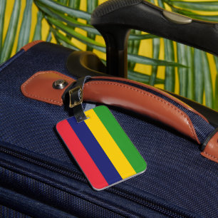 Mauritius flag luggage tag