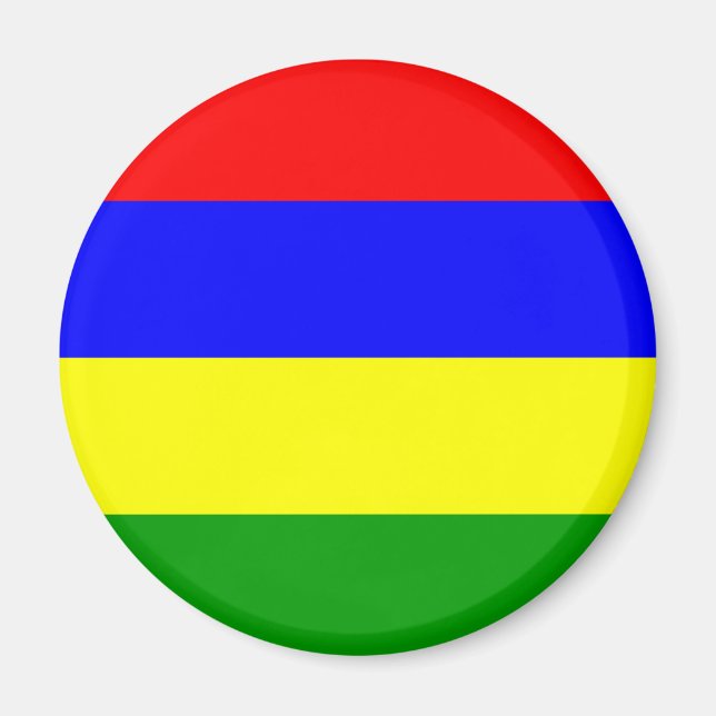 Mauritius Flag Magnet (Front)