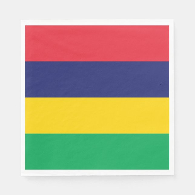 Mauritius Flag Napkin (Front)