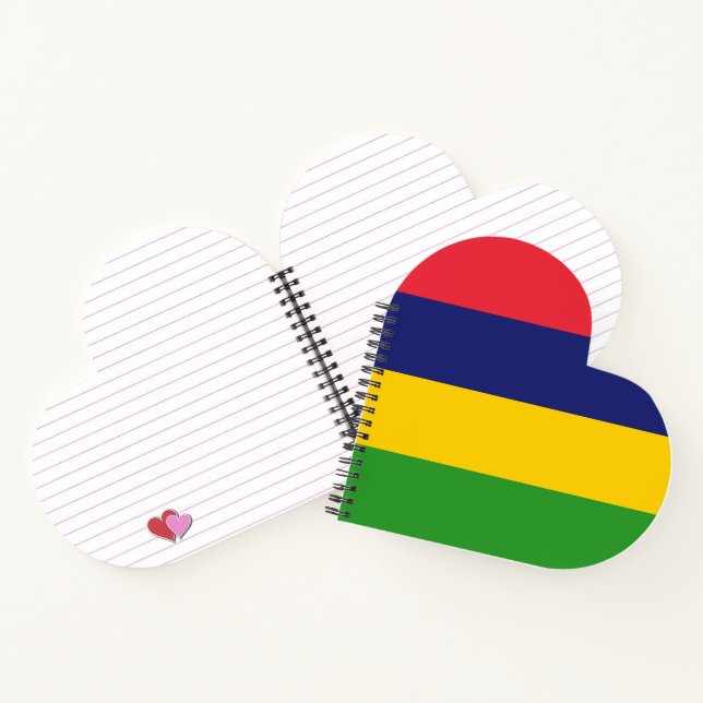 Mauritius flag notebook (Inside)