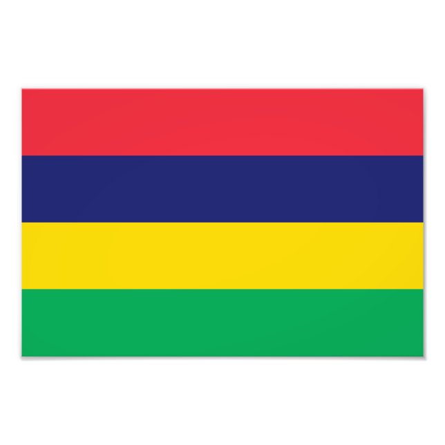 Mauritius Flag Photo Print (Front)