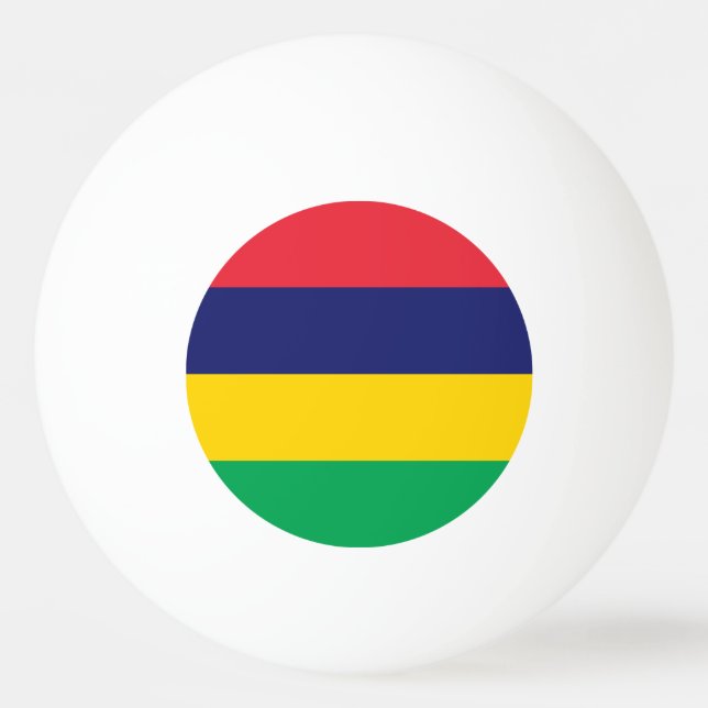 Mauritius Flag Ping Pong Ball (Front)