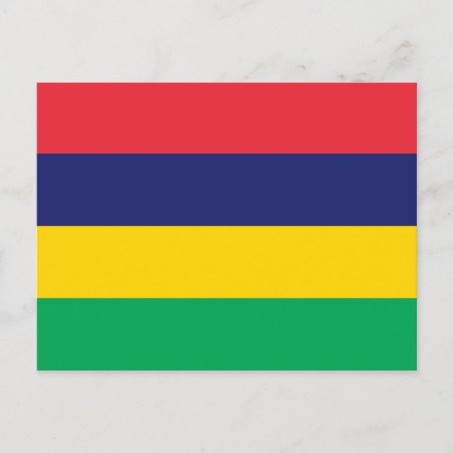 Mauritius Flag Postcard (Front)