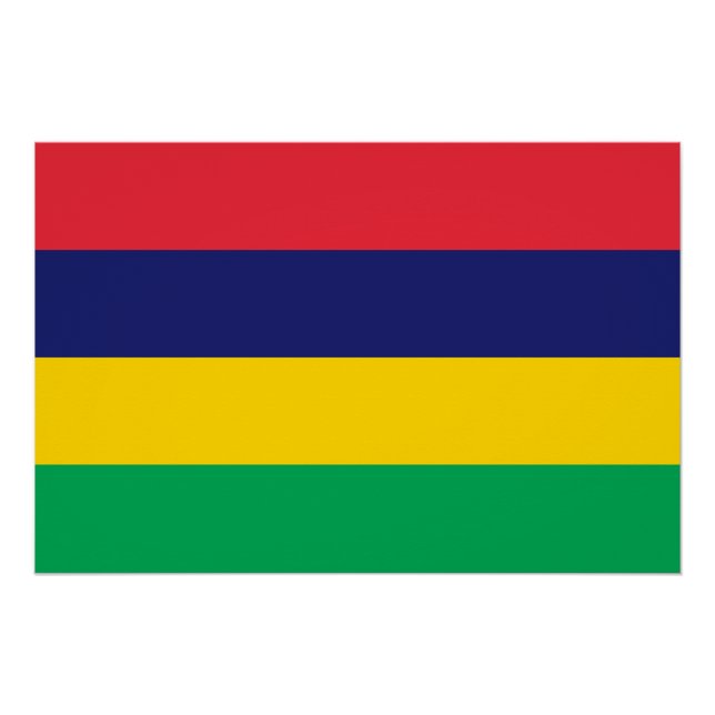 Mauritius Flag Poster (Front)