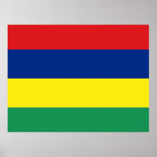 Mauritius Flag Poster