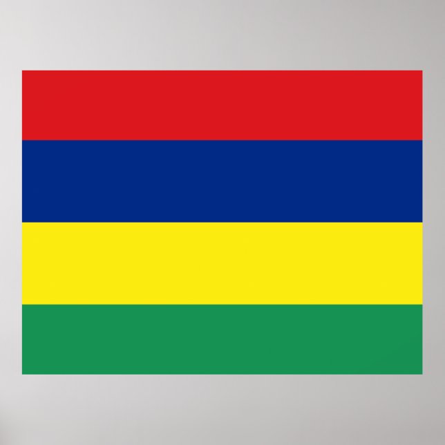Mauritius Flag Poster (Front)