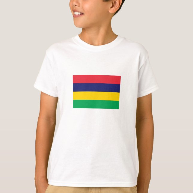 Mauritius Flag T-Shirt (Front)