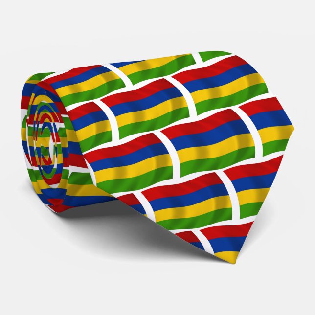 Mauritius Flag Tie (Rolled)