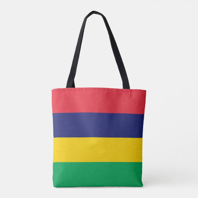 Mauritius Flag Tote Bag (Back)