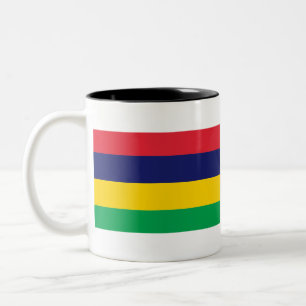 Mauritius Flag Two-Tone Coffee Mug