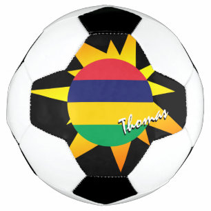 Mauritius Football & Mauritian Flag / BANG Soccer Ball