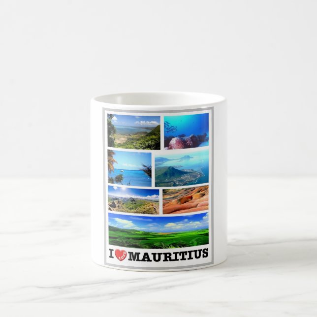 Mauritius - I Love - Coffee Mug (Center)