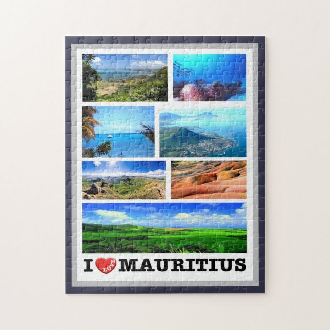 Mauritius - I Love - Jigsaw Puzzle (Vertical)