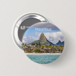 Mauritius Indian Ocean Flic En flac Beach Souvenir 6 Cm Round Badge