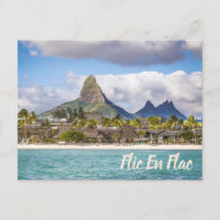 Mauritius Indian Ocean Flic En flac Beach Souvenir