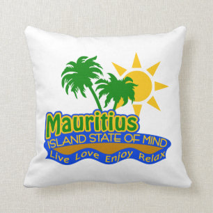 Mauritius Island State of Mind pillow