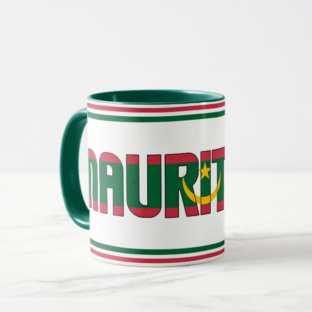 Mauritius Islands National Flag Patriotic Coffee Mug (Front Left)