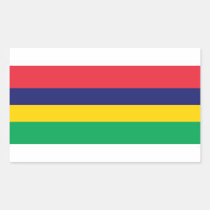 Mauritius – Mauritian Flag Rectangular Sticker