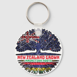 Mauritius Mauritian New Zealander New Zealand Tree Key Ring