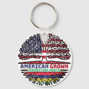 Mauritius Mauritian US American USA United States Key Ring