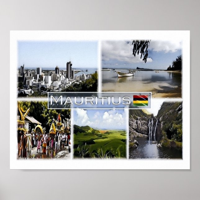 Mauritius - Mosaic - Poster (Front)