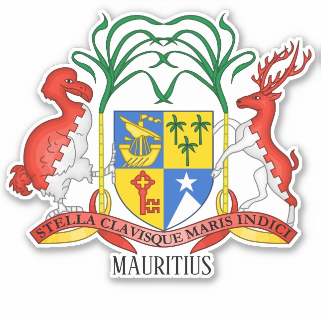 Mauritius National Coat Of Arms Patriotic (Front)
