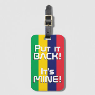Mauritius National Flag Funny Patriotic Luggage Tag