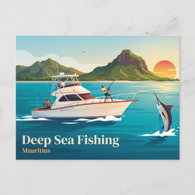 Mauritius Offshore Waters Mauritius Postcard (Front)