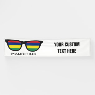 Mauritius Shades custom text & colour banner