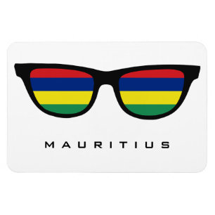 Mauritius Shades custom text & colour magnet