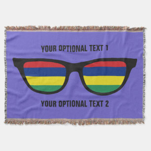 Mauritius Shades custom throw blanket