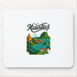 Mauritius Skyline Travel Vacation Outfits Mouse Pad