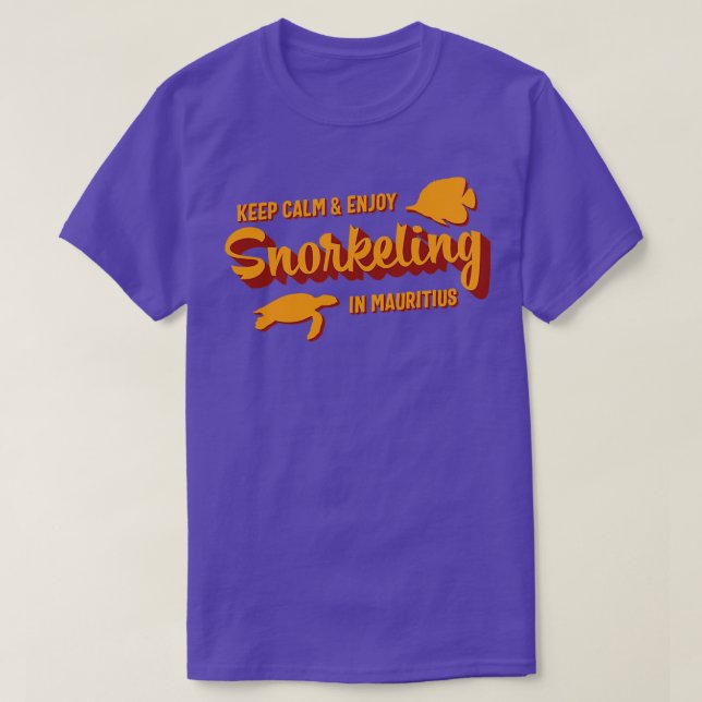 Mauritius Snorkelling Quote Vacation T-Shirt (Design Front)