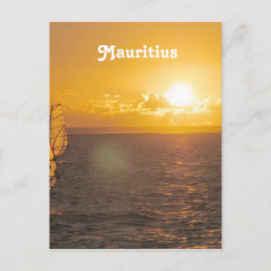 Mauritius Sunset Postcard