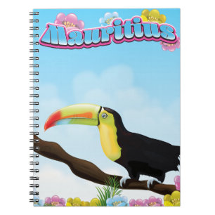 Mauritius travel poster notebook
