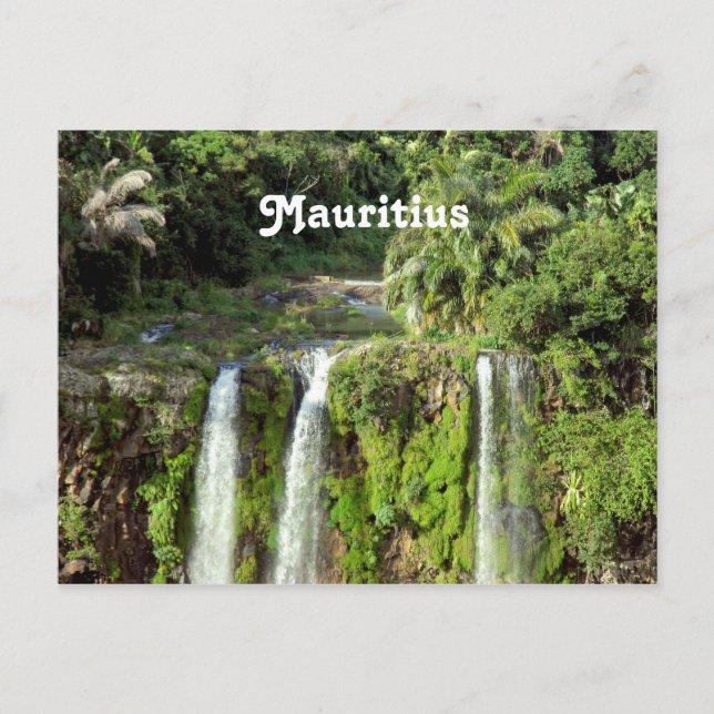 Mauritius Waterfalls Postcard (Front)