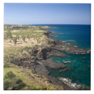 Mauritius, Western Mauritius, Belle Vue, Ocean Ceramic Tile