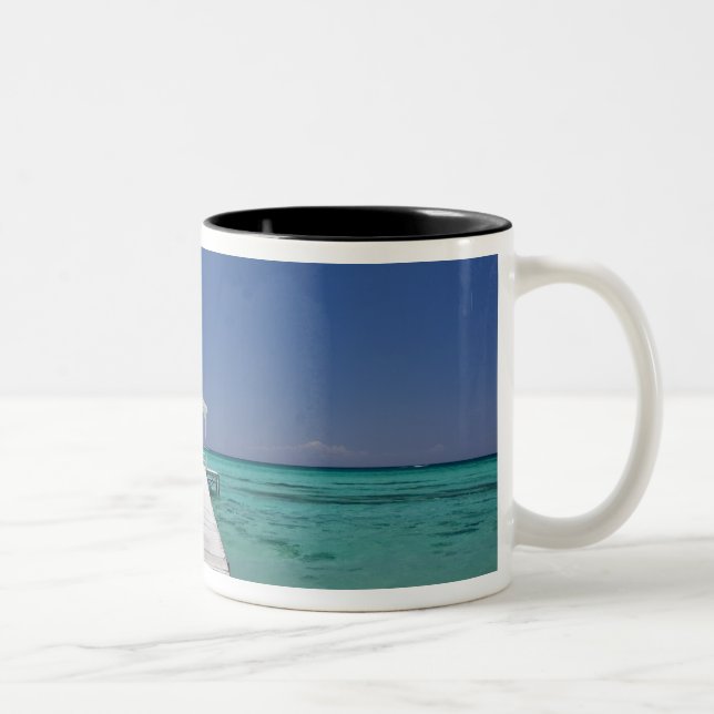 Mauritius, Western Mauritius, Le Morne 2 Two-Tone Coffee Mug (Right)