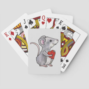 Maus mit Herz  Playing Cards