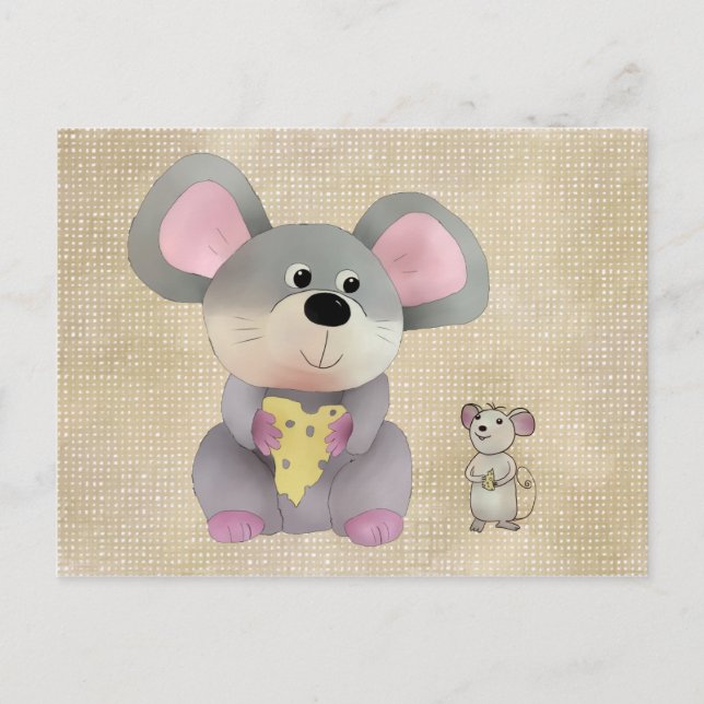 Maus mit Käse Postcard (Front)