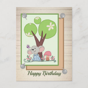 Maus unterm Baum Postcard