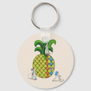 Mäuse nähen Ananas Key Ring