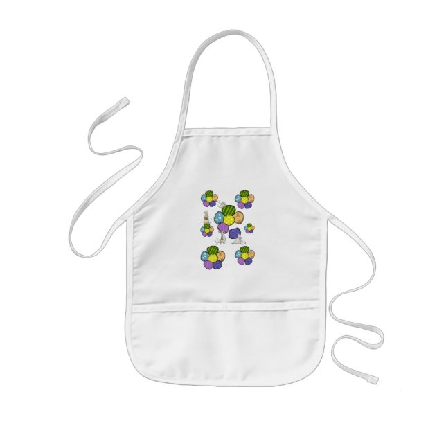 Mäuse nähen Blüten Kids Apron (Front)