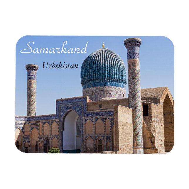 Mausoleum of Amir Timur - Samarkand, Uzbekistan Magnet (Horizontal)