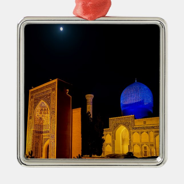 Mausoleum of Amir Timur - Samarkand, Uzbekistan Metal Ornament (Front)