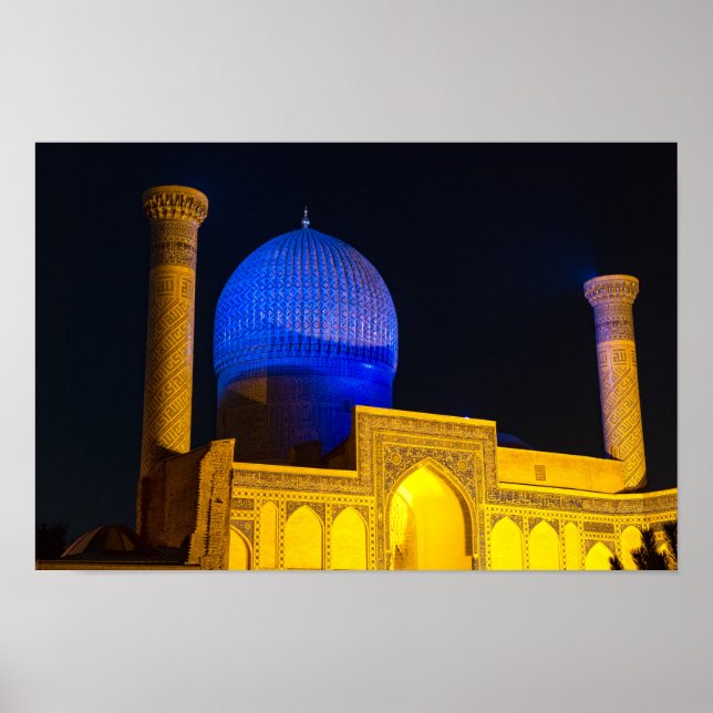 Mausoleum of Amir Timur - Samarkand, Uzbekistan Poster (Front)