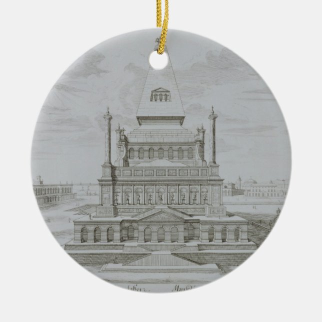 Mausoleum of Halicarnassus, Bodrum, Turkey, from ' Ceramic Tree Decoration (Front)