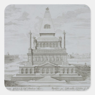 Mausoleum of Halicarnassus, Bodrum, Turkey, from ' Square Sticker